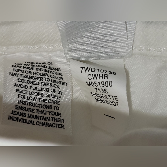 Lucky Brand Bridgette High-Rise Cropped Mini Boot Denim Women's Size 2 - Picture 14 of 14